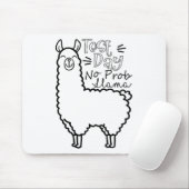 テスト日No Prob-llama Llama先生テスト日 マウスパッド (マウス)