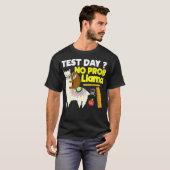 テスト日No ProbLlamaおもしろい試験(スロースとLl) Tシャツ (正面フル)