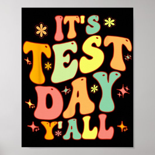 テスト日Yallおもしろいテスト日先生またはStu ポスター (正面)
