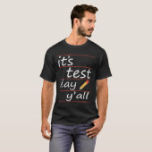 テスト日Yallおもしろい先生ギフトティー Tシャツ (正面フル)