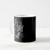 テスト日Yall最終おもしろい試験自信のある学生 コーヒーマグカップ (正面左)
