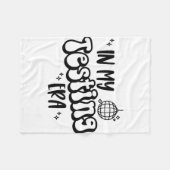 テスト期間おもしろい州テスト日先生テスト フリースブランケット (正面(横))