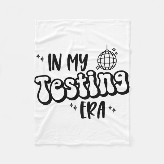 テスト期間おもしろい州テスト日先生テスト フリースブランケット (正面)