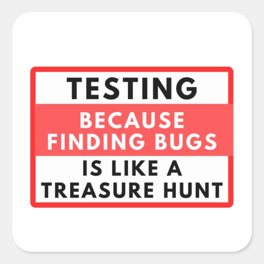 テスト狩り スクエアシール (正面)