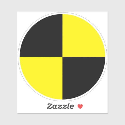 テスト用ダミービニールのシール | 黒と黄色 シール (シート)