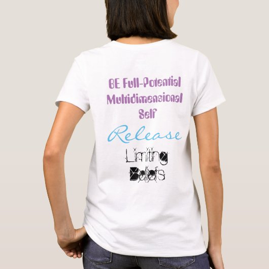 テスト訪問の漫画のTシャツをしている銀河家族 Tシャツ (裏面)