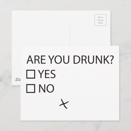 テスト飲中 ポストカード (正面/裏面)