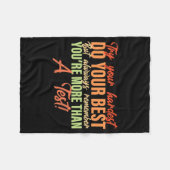 テスト1以上の先生の日の季節 フリースブランケット (正面(横))