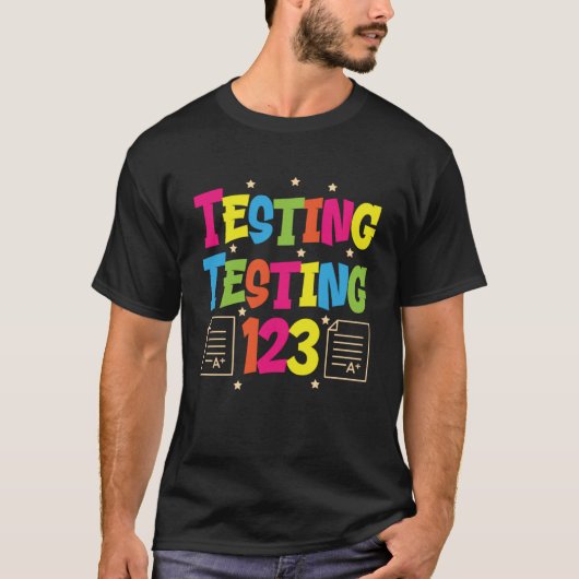 テスト123かわいいテスト日先生プルオーバー Tシャツ (正面)