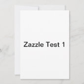 テスト1 招待状 (正面)