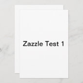 テスト1 招待状 (正面/裏面)