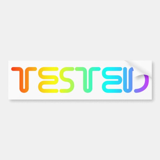 テスト バンパーステッカー (正面)
