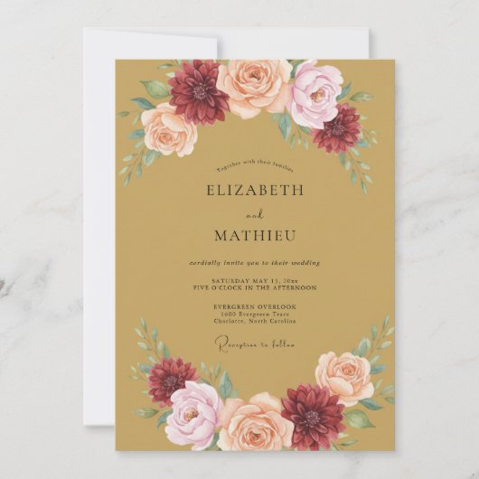 テスト 招待状 (正面)