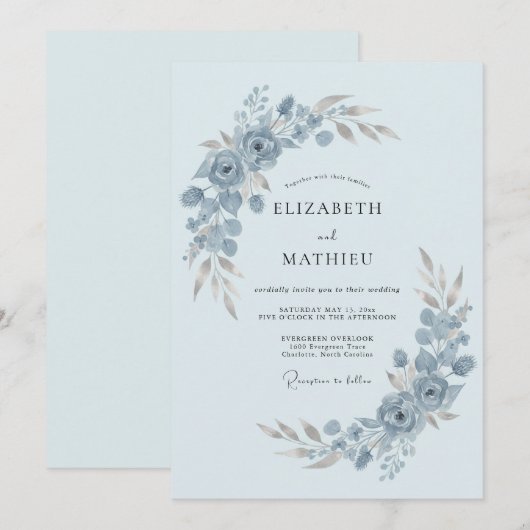 テスト 招待状 (正面/裏面)