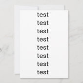 テスト 招待状 (正面)