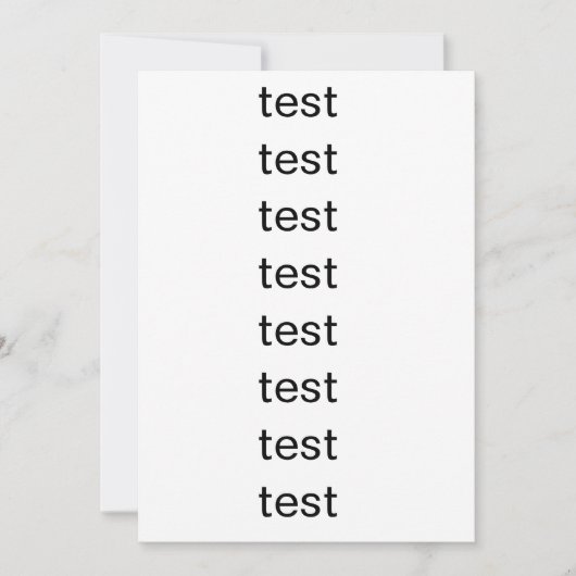 テスト 招待状 (正面)