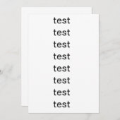 テスト 招待状 (正面/裏面)