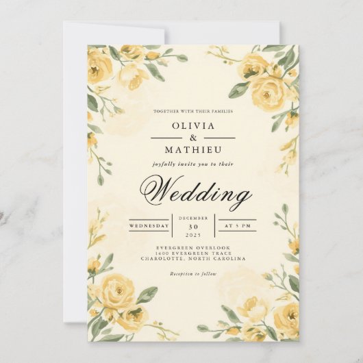 テスト 招待状 (正面)