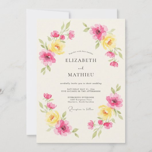 テスト 招待状 (正面)