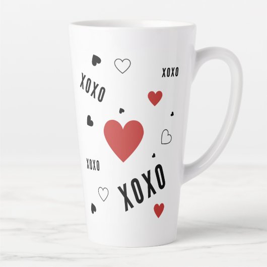 テストgirlfriends忍耐ハッピーバースデー カフェラテマグ (右)