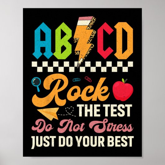 テストRock The Test Day先生学生 ポスター (正面)
