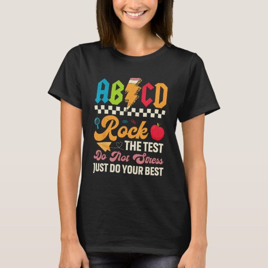 テストRock The Test Day先生学生 Tシャツ (正面)
