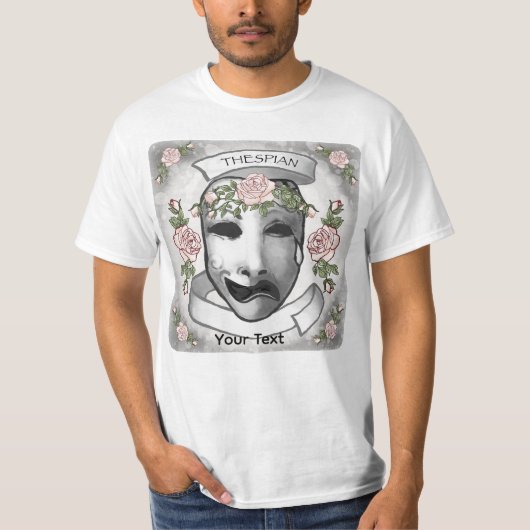 テスピス 役者マスク Tシャツ (正面)