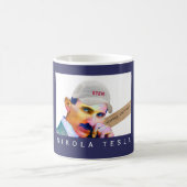 テスラおもしろいポートレート コーヒーマグカップ (中央)