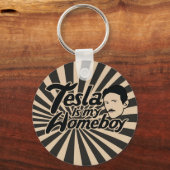 テスラは俺のホームボーイだ キーホルダー (正面)