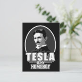 テスラは私の家の男の子 ポストカード (スタンド正面)