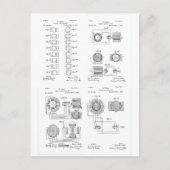 テスラエレクトロ – マグネットモーター特許US381968 p 1-4 ポストカード (正面)