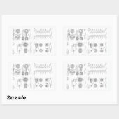 テスラエレクトロ – マグネットモーター特許US381968 p 1-4 長方形シール (シート)