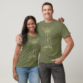 テスラコイル疲れ緑 Tシャツ (ユニセックス)