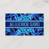 テスラコイル稲妻電気技師ホームオートメーション 名刺 (正面)