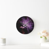 テスラコイル血しょう ラウンド壁時計 (ホーム)