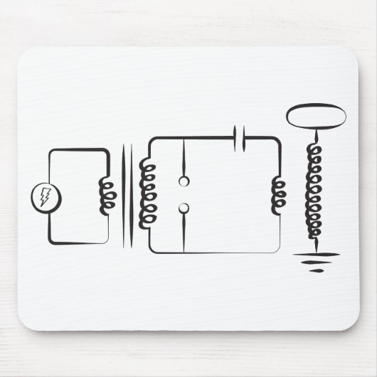 テスラコイル マウスパッド (正面)
