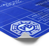 テスラチューブブループリントポスター ポスター (角)