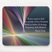 テスラメタフィシカル引用文宇宙の秘密 マウスパッド (正面)