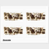 テスラレターヘッド 長方形シール (シート)