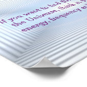 テスラ引用文エネルギー形而上学的ポスター ポスター (角)