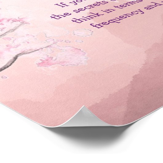 テスラ引用文宇宙ポスター秘密 ポスター (角)