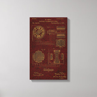 テスラ特許00382280 Sht 3 キャンバスプリント