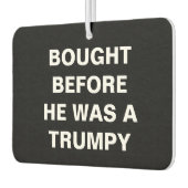 テスラ買ラ – トランピーになる前 – 黒 カーエアーフレッシュナー (左)