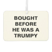 テスラ買ラ – ラッパが鳴る前 カーエアーフレッシュナー (裏面)