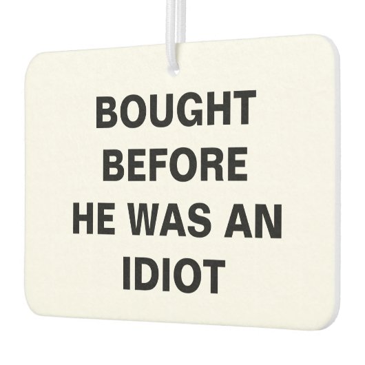 テスラ買ラ – 彼が馬鹿になる前 カーエアーフレッシュナー (左)