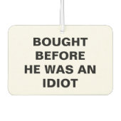 テスラ買ラ – 彼が馬鹿になる前 カーエアーフレッシュナー (正面)