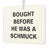 テスラ買ー – 彼がシュムックだった前 カーエアーフレッシュナー (左)