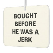 テスラ買 – 彼がジャークになる前 カーエアーフレッシュナー (左)