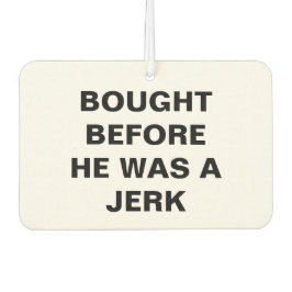 テスラ買 – 彼がジャークになる前 カーエアーフレッシュナー