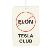 テスラ – アンチエロンテスラクラブ カーエアーフレッシュナー (正面)